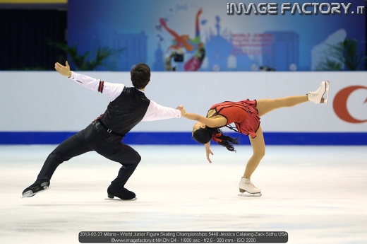 2013-02-27 Milano - World Junior Figure Skating Championships 5448 Jessica Calalang-Zack Sidhu USA